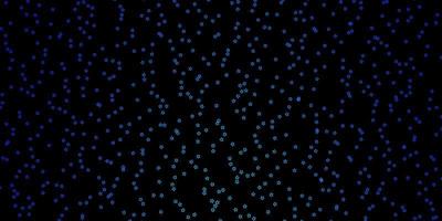 textura vector azul escura com belas estrelas