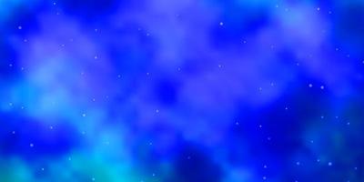 modelo de vetor azul claro com estrelas de néon