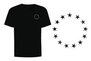 design de camiseta betsy ross union de 13 estrelas vetor