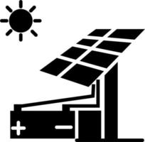 ícone de vetor de energia solar