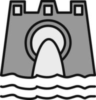ícone de vetor de barragem