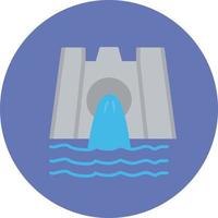 ícone de vetor de barragem