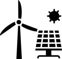 ícone de vetor de energia renovável