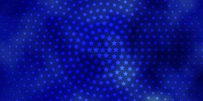 modelo de vetor azul claro com estrelas de néon