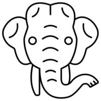 elefante que pode facilmente editar ou modificar vetor