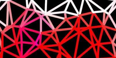 papel de parede de mosaico de triângulo de vetor em rosa claro e vermelho.