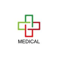 logotipo médico de saúde vetor