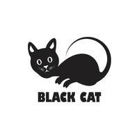 ícone de ilustração do logotipo do gato vetor