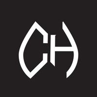 ch letter logo design.ch criativo inicial ch letter logo design. ch conceito criativo do logotipo da carta inicial. vetor
