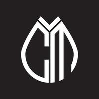 design do logotipo da letra cm. cm design criativo do logotipo da letra cm inicial. conceito criativo do logotipo da letra inicial de cm. vetor