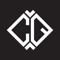 design de logotipo de letra cq.cq design de logotipo de letra cq inicial criativo. cq conceito criativo do logotipo da carta inicial. vetor