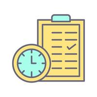 ícone de vetor de planejamento de tempo
