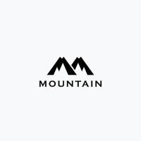design de logotipo de vetor de montanha