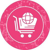 ícone de vetor de compras do mundo