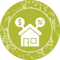 ícone de vetor de hipoteca