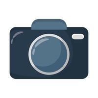 ícone de estilo plano de dispositivo fotográfico de câmera vetor