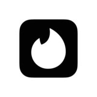vetor de logotipo do aplicativo tinder, vetor gratuito de ícone do aplicativo tinder
