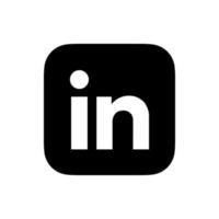 vetor do logotipo do linkedin, símbolo do linkedin, vetor grátis do ícone do linkedin