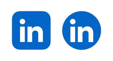 vetor do logotipo do linkedin, símbolo do linkedin, vetor grátis do ícone do linkedin