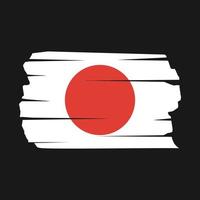 escova de bandeira do japão vetor