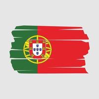 escova de bandeira de portugal vetor