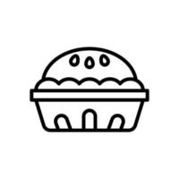 ícone de muffin para seu site, celular, apresentação e design de logotipo. vetor