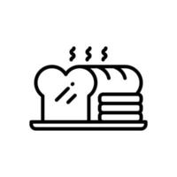 ícone de pão para seu site, celular, apresentação e design de logotipo. vetor