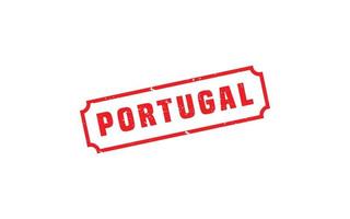 borracha de carimbo de portugal com estilo grunge em fundo branco vetor