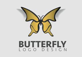 modelo de design de vetor de logotipo de ícone de borboleta