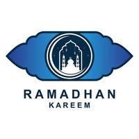 vetor de logotipo do ramadã, imagem de folheto do ramadã com ilustração de modelo