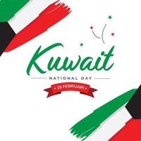 modelo de design do dia nacional do kuwait vetor