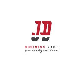 ícone minimalista do logotipo jb, design do logotipo da letra jb do alfabeto vetor