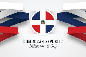 dia da independência da república dominicana vetor