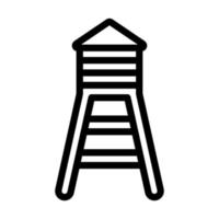 design de ícone de torre de água vetor