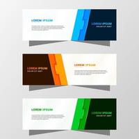 gráfico de vetor de design de banner abstrato. com esquema de cores azul, laranja e verde moderno. adequado para venda de banner, apresentação, promoção, folheto, pôster e folheto.