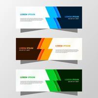 gráfico de vetor de design de banner abstrato. com esquema de cores azul, laranja e verde moderno. adequado para venda de banner, apresentação, promoção, folheto, pôster e folheto.