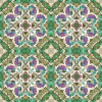 design de padrão sem costura em mosaico mediterrâneo, design têxtil repetido. estampa de tecido vetor