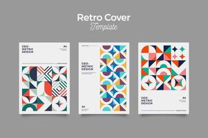 poster retro vintage capa design vetor