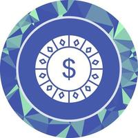 ícone de vetor de chip de dólar