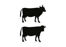 ilustração vetorial modelo de design de ícone de vaca vetor