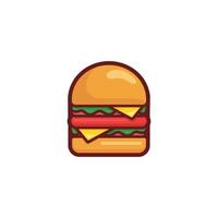 ilustração vetorial de design de ícone de hambúrguer vetor