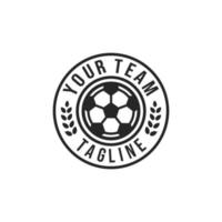 ilustração em vetor design de logotipo de emblema de time de futebol