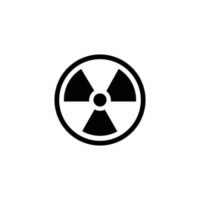 ilustração em vetor simples ícone plano de radiação