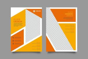 negócios corporativos modernos a4 flyer pôster modelo brochura capa design