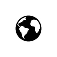 ilustração em vetor ícone do globo terrestre