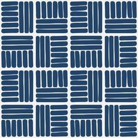padrão quadrado popular japonês azul e branco vetor