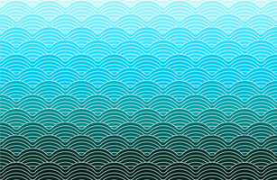 padrão de ondas geométricas de cor azul vetor