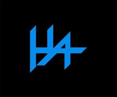 hya último design de logotipo. modelo de design de vetor de logotipo de carta hya.
