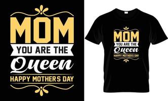 t-shirt do dia das mães dseign. vetor