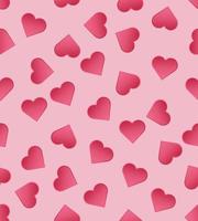 padrão de coração rosa, cartões de amor de coração. coração papel de parede amor romance e símbolos de casamento. vetor